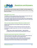 Rethink Your Drink Questions & Answers