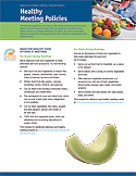 HFBPE :: Section 5 :: The Network's Worksite Program - Healthy Meeting Policies