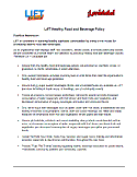 LIFT Healthy Food and Beverage Policy