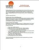 Genesis :: Healthy Beverage Practices and Policies