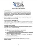 Golden Altar Ministries :: Healthy Beverage Guidelines
