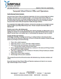 Sunnyvale School District: Employee Food, Beverage & Movement GuidelineSunnyvale School District: Employee Food, Beverage & Movement Guidelines