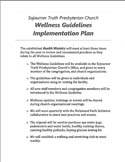 Sojourner Truth Presbyterian Church Wellness Guidelines