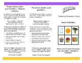 Fairmount Elementary School Healthy Food & Beverage Policy